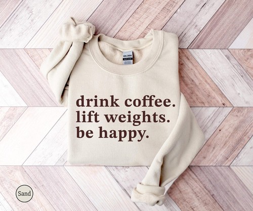 Drink coffee lift weights - coffee,